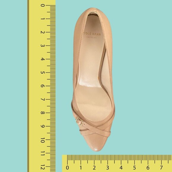 ✨Cole Haan Lena Buckle Pump II – Maple Sugar Leather Heels | Size 8.5B✨ - Picture 8 of 11